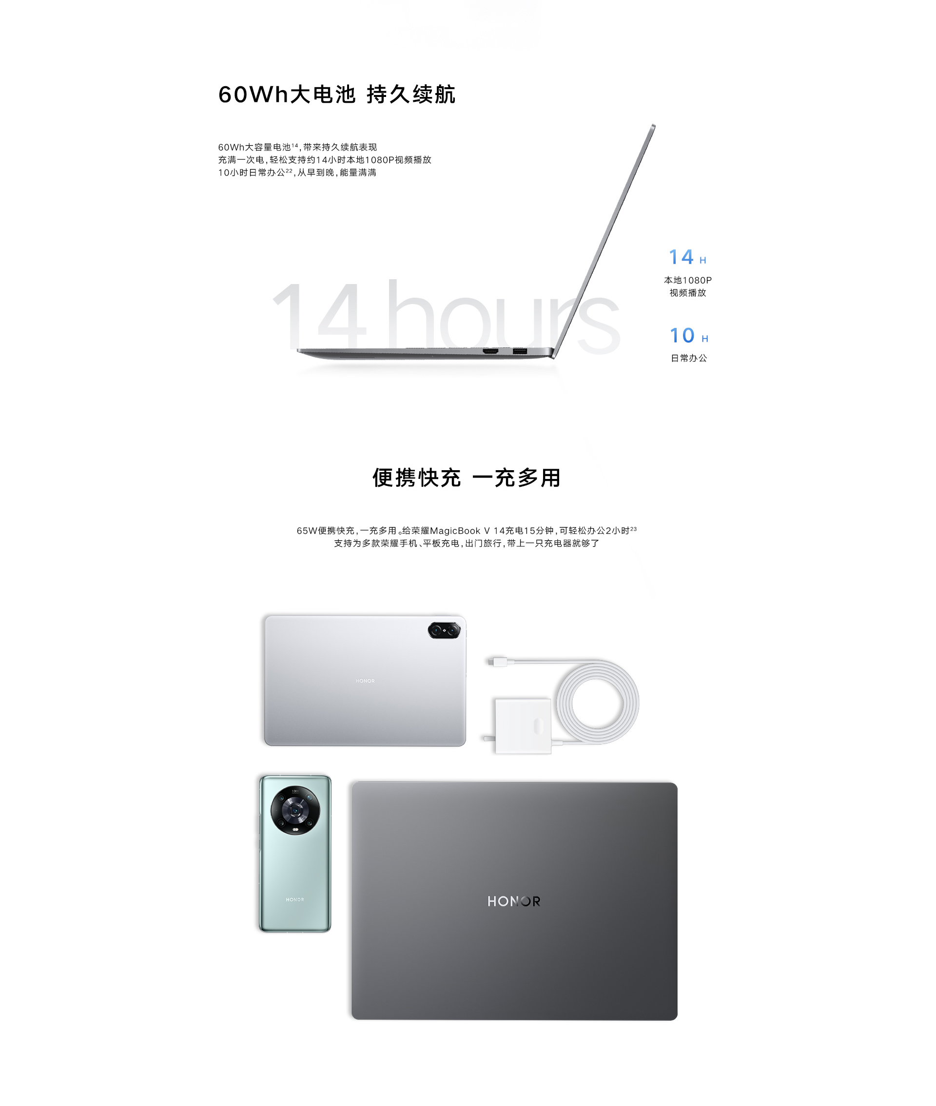 【双12全款预售】荣耀MagicBook V 14 2022 14.2英寸轻薄笔记本电脑(i5-12500H Windows 11 家庭版 16GB 512GB)星空灰13